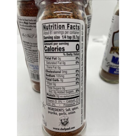 FRESH Magic Chef Paul Prudhomme's Magic Seasoning 6 Jar Set Variety Pack Lot - Picture 11 of 15